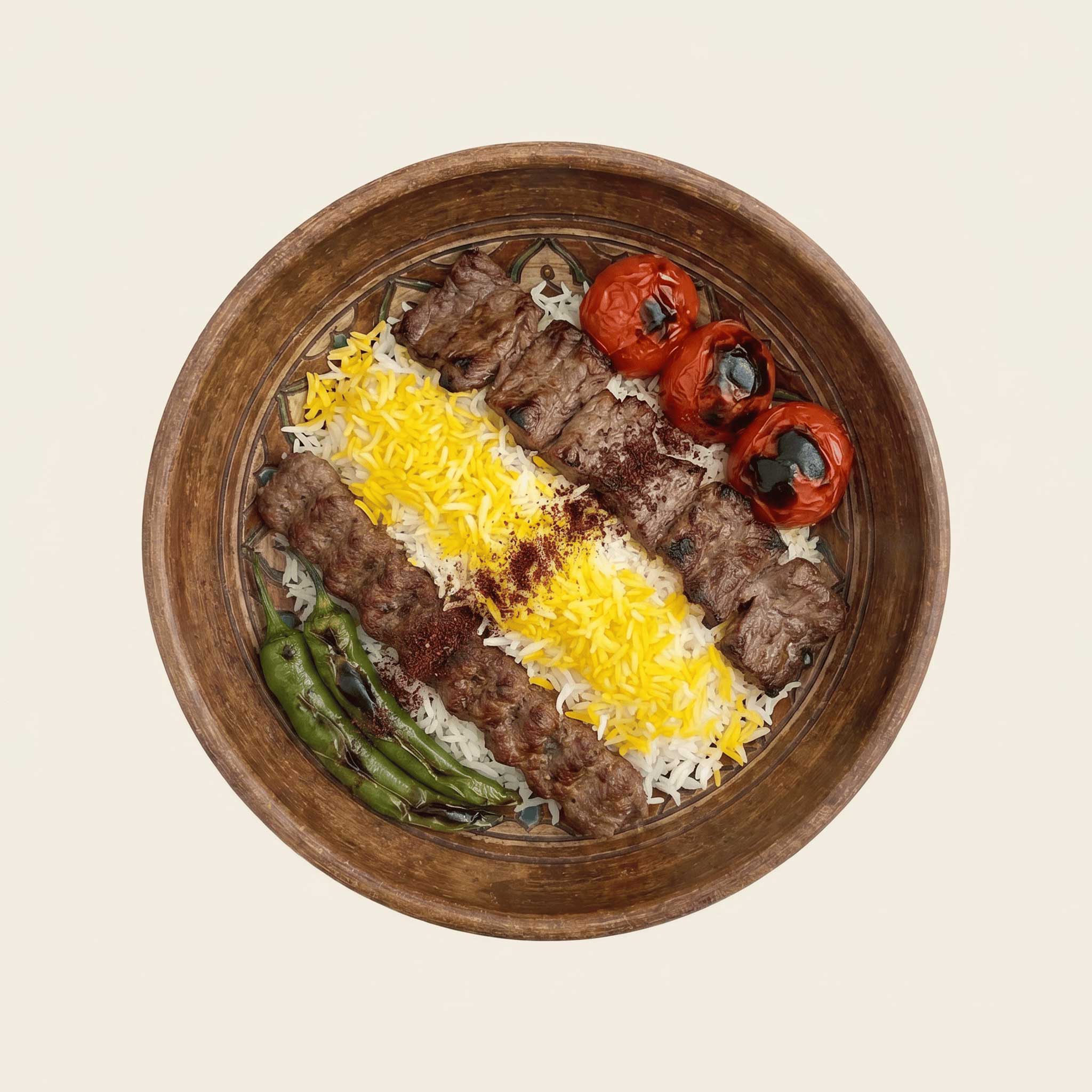 Soltani Kebab with Rice