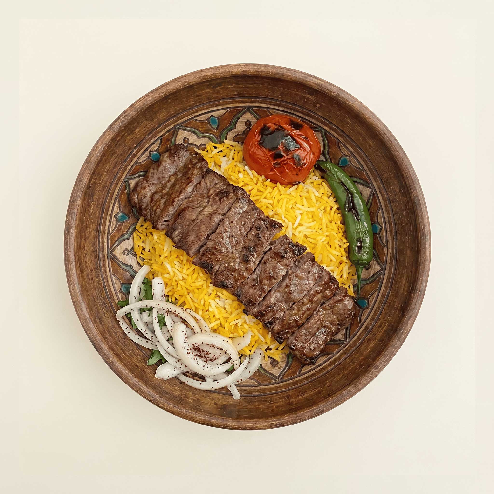 Barg Kebab with Rice
