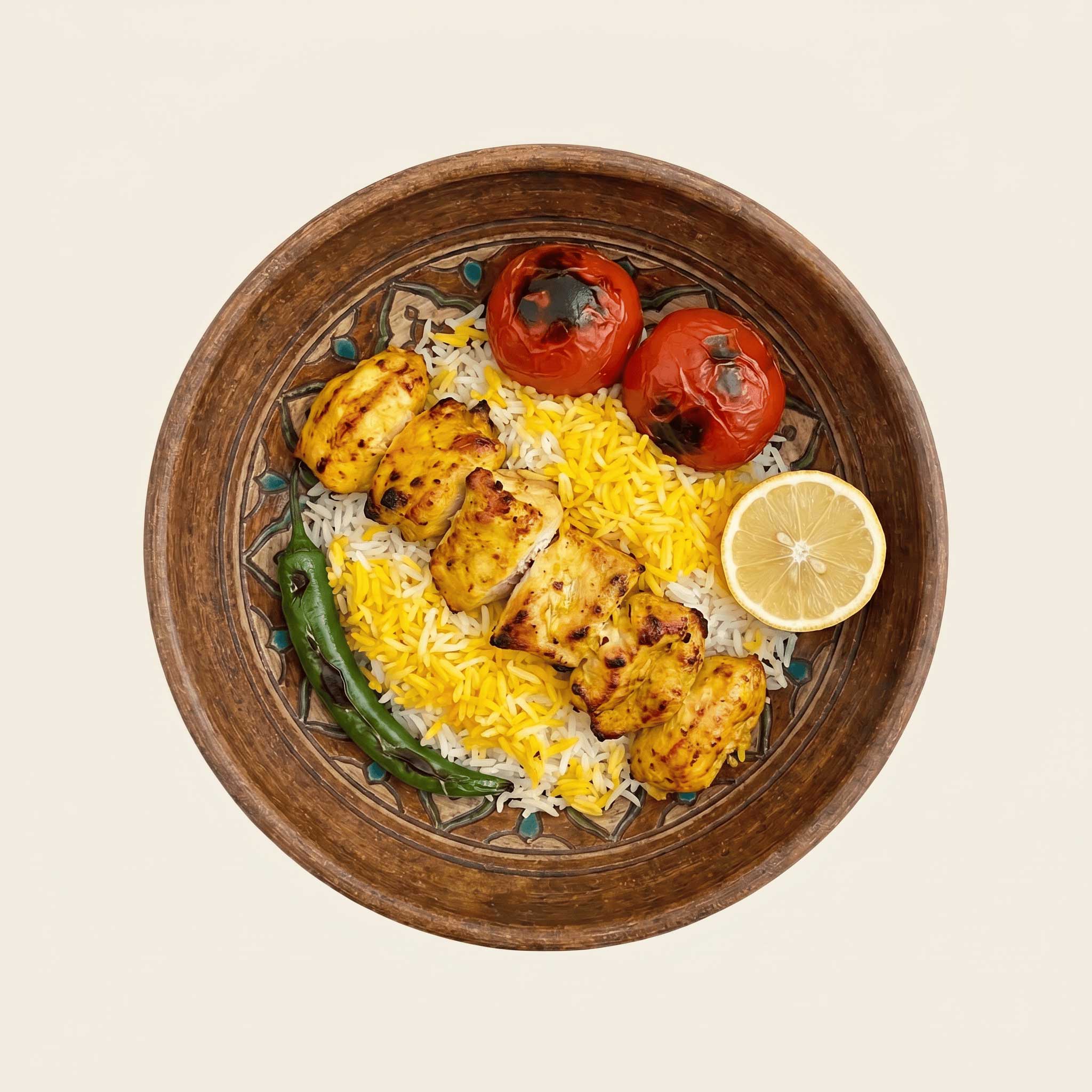 Joojeh Kebab with Rice
