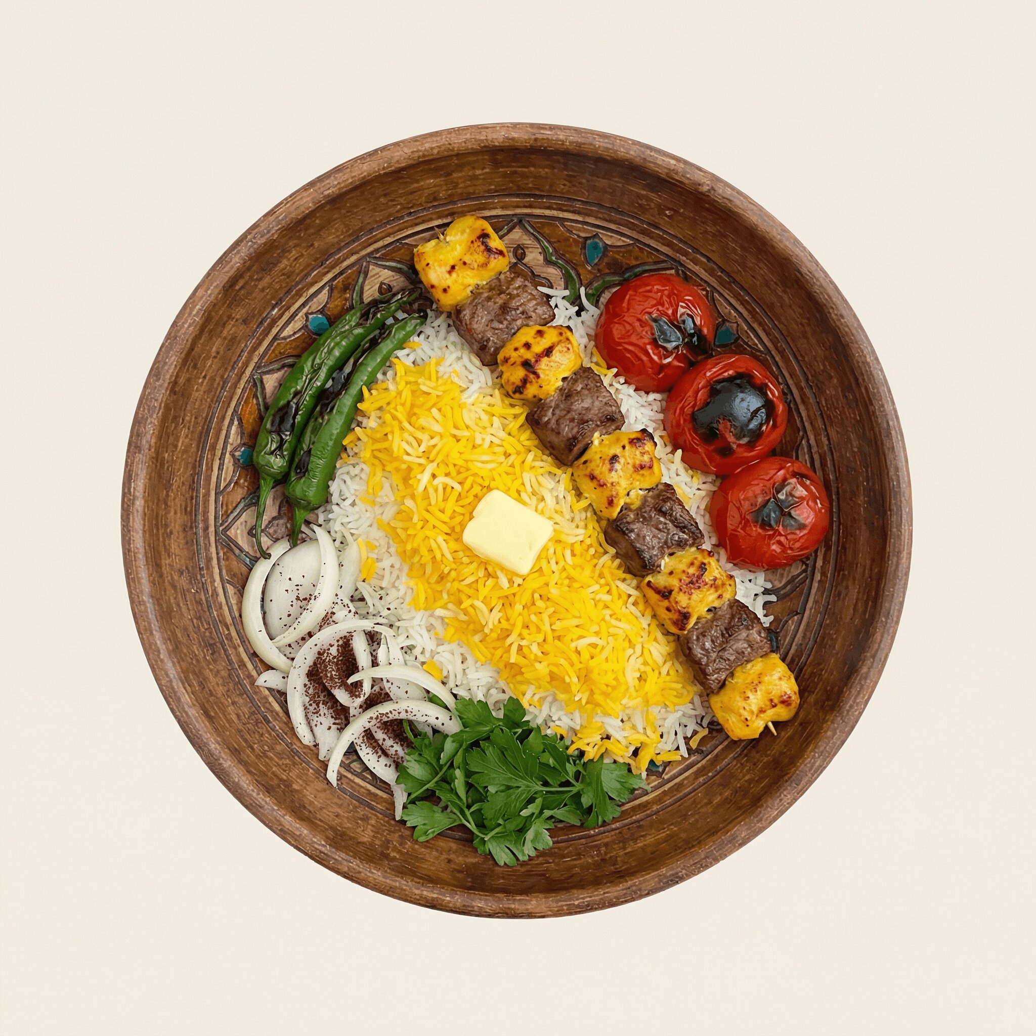 Bakhtiari Kebab with Rice